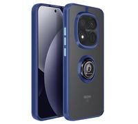 Coque pour Redmi Note 15 Pro Plus avec Anneau Magnétique et Finition Givrée Bleu