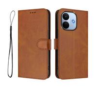 Coque pour REDMI NOTE 17 PRO PLUS 5G Etui Housse en Cuir PU [RFID Blocage] Flip Portefeuille Case bleu PT19 Marron