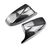 Coque pour rétroviseur Pour BMW X5 E70 X6 E71 2008-2013 2 Pièces Facelifted Modified Rearview Bright Black Carbon Fiber Pattern Mirror Cover Caps Coque de rétroviseur(Carbon fiber)