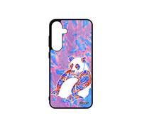 Coque pour S24+ Plus silicone panda TPU multicolore Bleu graphique symbole 5G femme ethnique telephone made in France Samsung galaxy