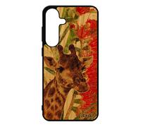 Coque Pour S25+ Plus Bois Silicone Girafe 5g Animaux Housse Nature Afrique Vert Peinture Animal Portable Design Cover Pour Samsung Galaxy