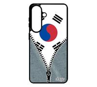 Coque pour S26+ Plus Silicone Drapeau Corée du sud coréen K-Drama Seoul Antichoc Aluminium Fan K-Pop Passion 4G de pour Samsung Galaxy