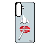 Coque pour S26+ Plus Silicone Femme Rigide levres Etui Fatale Case Cover Femme Bisou Rouge Bouche Love Cigarette Art pour Samsung Galaxy