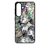 Coque pour S26+ Plus Silicone marbre Fond Telephone Jolie Forme Gris Motif Smartphone Housse Peinture SM-S947B Effet pour Samsung Galaxy