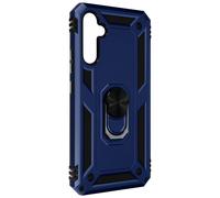 Coque pour Samsung Galaxy A34 5G antichoc hybride bague support magnétique Bleu