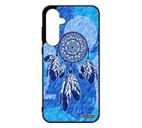 Coque Pour Samsung A55 5g En Silicone Attrape Reve Capteur De Etui Inca Tatouage Hippie Femme Etoile Zen Bleu Tribal Artiste Galaxy