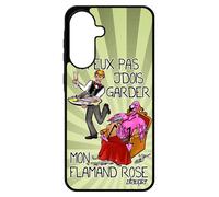 Coque Pour Samsung A56 5g Silicone J'peux Pas J'dois Garder Mon Flamand Rose Aluminium Animal Case Cartoon Oiseau Housse Texte Bd Pour Galaxy