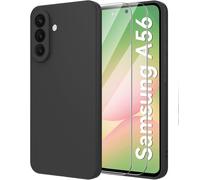 Coque Pour Samsung A56 5G Silicone Noir + 2 Verres Trempes Little Boutik®