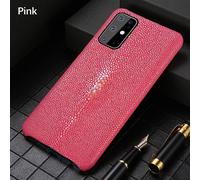Coque pour Samsung Cuir Raie Galuchat, Couleur: Rose, Smartphone: Galaxy A71 4G 2019