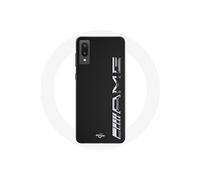 Coque pour Samsung Galaxy A02 Amg Logo Carbone Texture