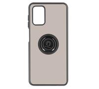 Coque pour Samsung Galaxy A03S Bi-matière Bague Métallique Support Noir