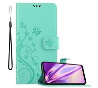 Coque pour Samsung Galaxy A03s Housse Etui Protection Floral Pochette Case