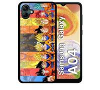 Coque Pour Samsung Galaxy A04 - Dbz Sangoku Le Chemin Du Guerrier Saiyan - Silicone - Noir
