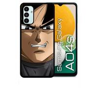 Coque Pour Samsung Galaxy A04s - Dbz Black Goku Silent Warrior - Silicone - Noir