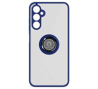 Coque pour Samsung Galaxy A05s Bague Métallique Fonction Support Bleu