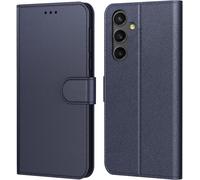 Coque Pour Samsung Galaxy A05s, Coque Samsung A05s,Etui Protection Housse Premium En Cuir Pu, Emplacements Cartes , Pochette Flip Case Pour Book Bleu, Samsung A05s