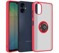 Coque pour Samsung Galaxy A06 Bague Métallique Support Vidéo Rouge