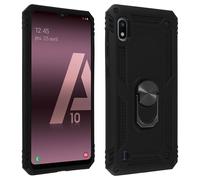 Coque Galaxy A10 Bi matière Rigide et Souple Bague Support Vidéo noir
