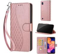 Coque pour Samsung Galaxy A10 / Galaxy M10 Étui, avec [Fentes pour Cartes] & [Magnétique] Antichoc Cuir Portefeuille Housse Etui Compatible Samsung Galaxy A10 / Galaxy M10 Rose Or