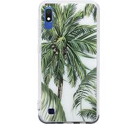 Coque Hybride pour Samsung Galaxy A10 Motifs Palm Tress Design Elégant et Fin Multicolore