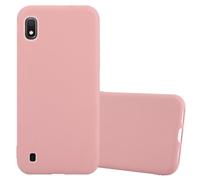 cadorabo Coque pour Samsung Galaxy A10 en Candy Rose Vif - Housse Protection Souple en Silicone TPU avec Anti-Choc et Anti-Rayures - Ultra Slim Fin Gel Case Cover Bumper