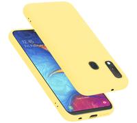 Coque pour Samsung Galaxy A10e / A20e Housse en LIQUID YELLOW Etui Case Cover Protection en Silicone TPU telephone portable