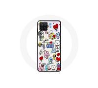 Coque pour Samsung Galaxy A12 BTS Bangtan Sonyeondan BT21 Van Tata Chimmy Cooky Rj Koya Mang Et Shooky