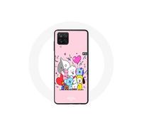 Coque pour Samsung Galaxy A12 BTS Bangtan Sonyeondan BT21 Van Tata Chimmy Cooky Rj Koya Shooky Et Mang Poster d'amour