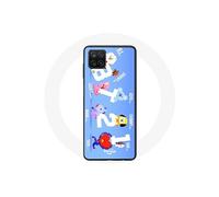 Coque pour Samsung Galaxy A12 BTS Bangtan Sonyeondan BT21 Van Tata Chimmy Cooky Rj Koya Shooky Et Mang