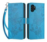 Coque pour Samsung Galaxy A13 4G/5G, Coque Samsung Galaxy A04s, Etui Protection Housse Premium Cuir de Portefeuille en Fermeture Magnétique Flip Case pour Samsung A04 / A13 Lite 4G Coque (Bleu)