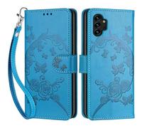 Coque pour Samsung Galaxy A13 4G/5G, Coque Samsung Galaxy A04s, Etui Protection Housse Premium Cuir de Portefeuille en Fermeture Magnétique Flip Case pour Samsung A04 / A13 Lite 4G Coque (Bleu)