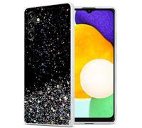 cadorabo Housse Compatible avec Samsung Galaxy A13 5G en Noir avec Paillettes - Coque de Protection en Silicone TPU Flexible avec Paillettes Scintillantes