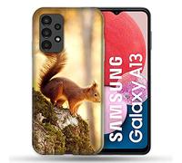 Coque pour Samsung Galaxy A13 Animal Ecureuil Bois