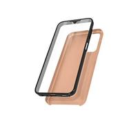 Coque pour Samsung Galaxy A13 Intégrale Arrière Rigide Transparent et Avant Souple rose champagne