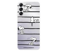Coque pour Samsung Galaxy A14 5G Officiel de Peanuts Snoopy Rayures pour protéger votre téléphone portable Coque Huawei en silicone transparent souple avec licence officielle Snoopy