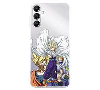 Coque pour Samsung Galaxy A14 5G Officielle Dragon Ball Guerriers Saiyans pour protéger votre téléphone portable Coque en silicone transparente souple sous licence officielle Dragon Ball