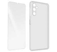 Coque pour Samsung Galaxy A14 5G Silicone Gel et Verre Trempé 9H transparent