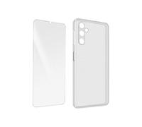 Coque pour Samsung Galaxy A14 5G Silicone Gel et Verre Trempé 9H transparent