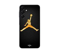 Coque Pour Samsung Galaxy A15 Jordan Logo 23 Nike Basketball Couleur Dorée