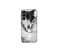 Coque Pour Samsung Galaxy A15 Le Loup Et La Louve Animal Noir Et Blonc