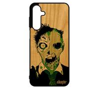 Coque Pour Samsung Galaxy A16 4g 5g En Bois Silicone Zombie Antichoc Telephone Vert De Protection Homme Halloween Mort Vivant Gore Rigide