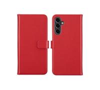 Coque pour Samsung Galaxy A16 (5G),Samsung Galaxy A16 (4G) Cuir véritable Rouge