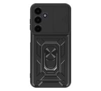 Coque pour Samsung Galaxy A16 Bague Support Cache Caméra Coulissant Mayaxess Noir