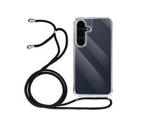 Coque pour Samsung Galaxy A16 Silicone Antichoc avec Cordon Tressé Transparent