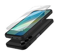 Coque Pour Samsung Galaxy A16 Silicone Soft Touch Et Verre Trempé 3mk Noir