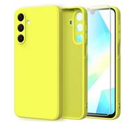 Coque pour Samsung Galaxy A17 5G - housse etui silicone gel fine + film ecran - JAUNE