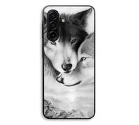 Coque Pour Samsung Galaxy A17 Le loup et la louve Animal noir et blonc Maniacase