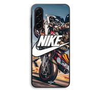 Coque Pour Samsung Galaxy A17 nike logo blanc roue moto Maniacase