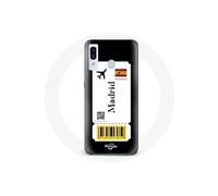 Coque pour Samsung Galaxy A20e Billet d'avion Madrid Espagne