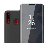 Coque Pour Samsung Galaxy A20s Housse Etui Protection Miroir Portefeuille